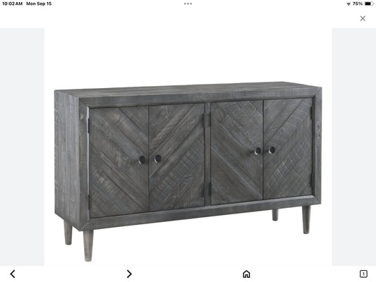 Ashley Rustic Dining Room Server with 2  Shelves 60"L x 18"W x 35"H