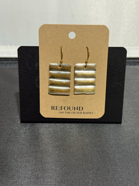 Brass/Tin earrings #815