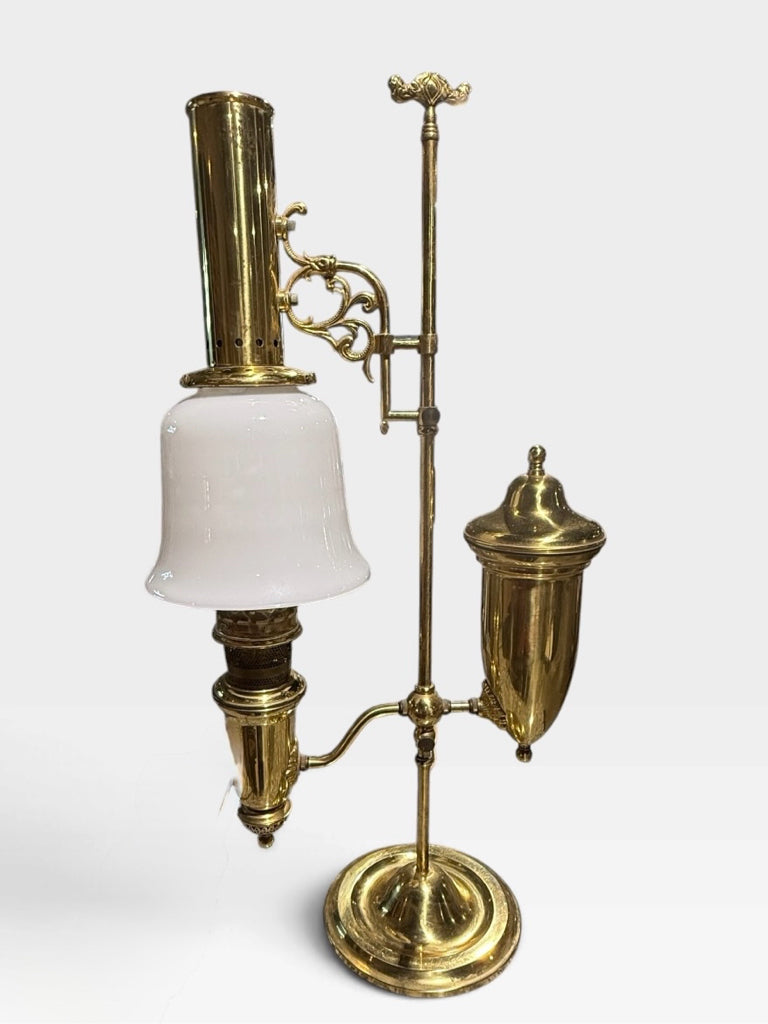 Alladin 75th Anniv Brass Student lamp, AS IS, 30.5"H