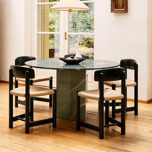 Daumiller Dining Chair, Brown/Black Pine, 19.1"W x 18.3"D x 30.5"H