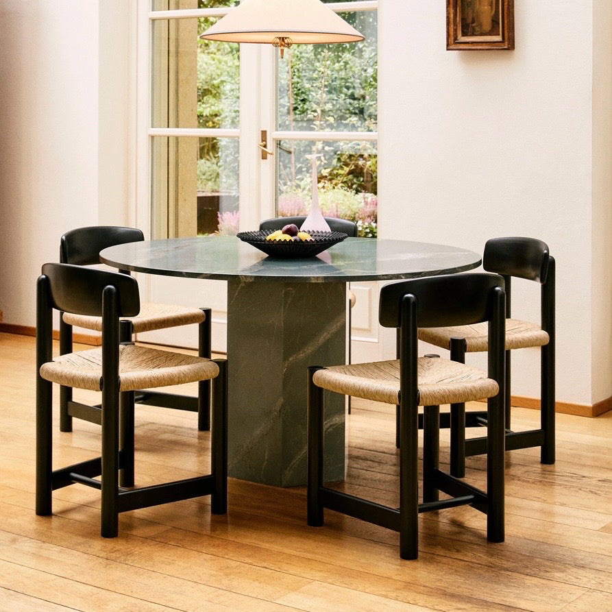 Daumiller Dining Chair, Brown/Black Pine, 19.1"W x 18.3"D x 30.5"H