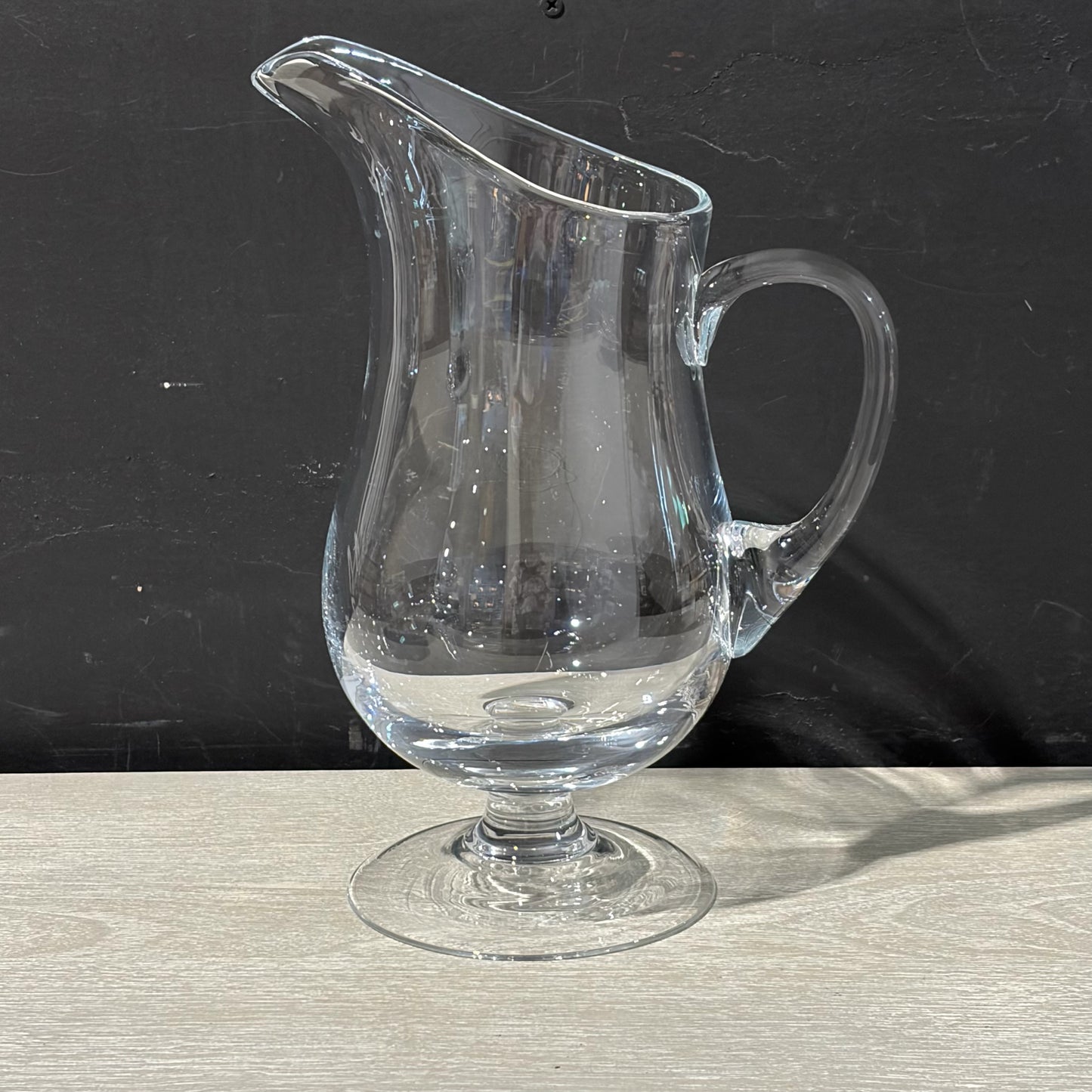 Glass Water  Pitcher, 12"H x 9"W x 5"D