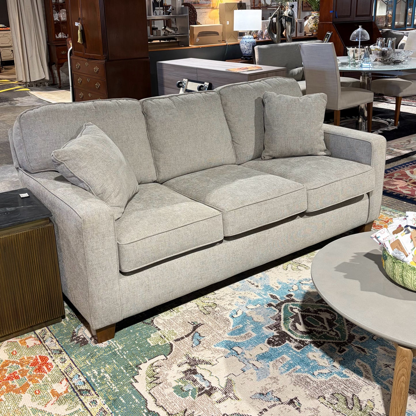 Dovely 3 Cushion Sofa, Lt. Gray, 77""W x 39"D x 36"H