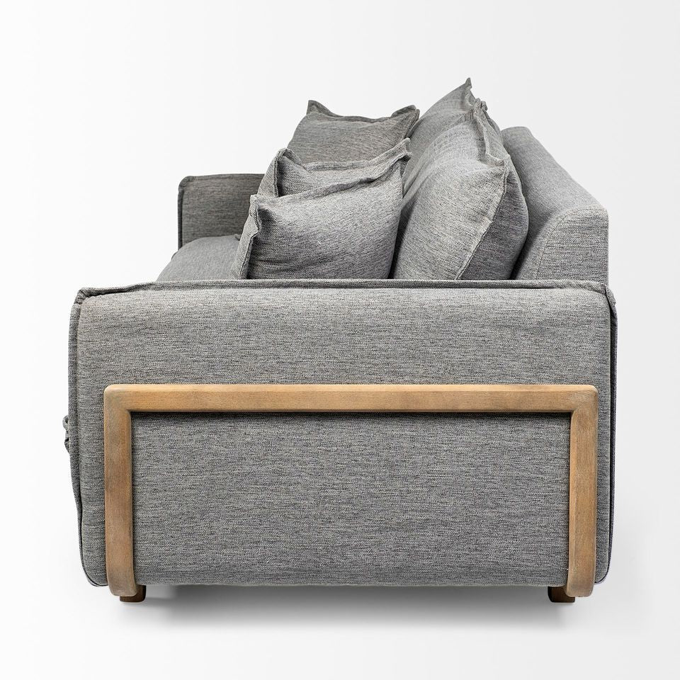 Roy Castlerock 3 seater sofa, gray, 83.9"L x 40.9"W x 32.9"H