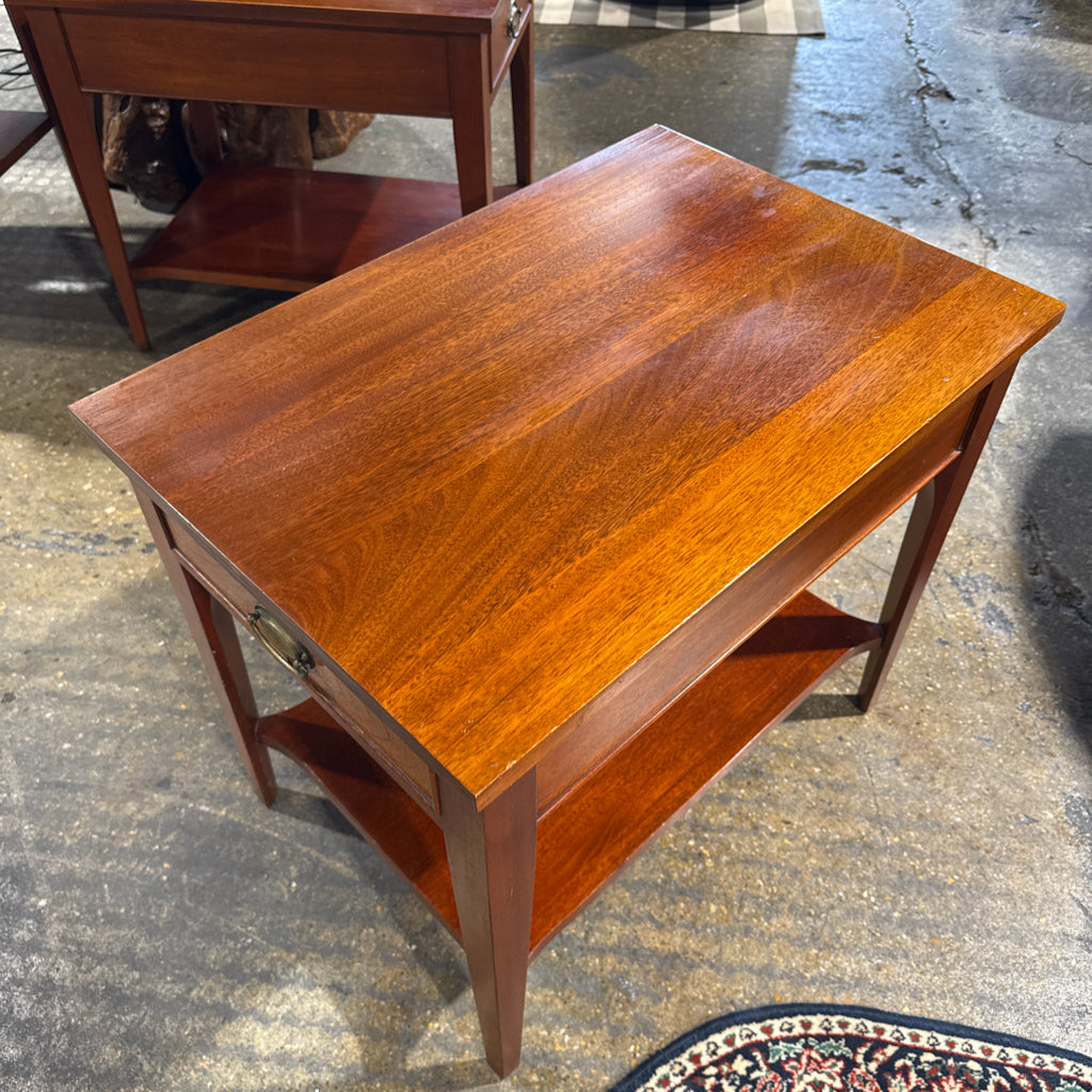 VTG (1969) Craftique side table, walnut, 26"W x 18"D x 23"H