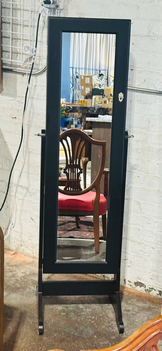 Mirrored Jewelry Cabinet Organizer, 18" L x 20" D x 30.75" H