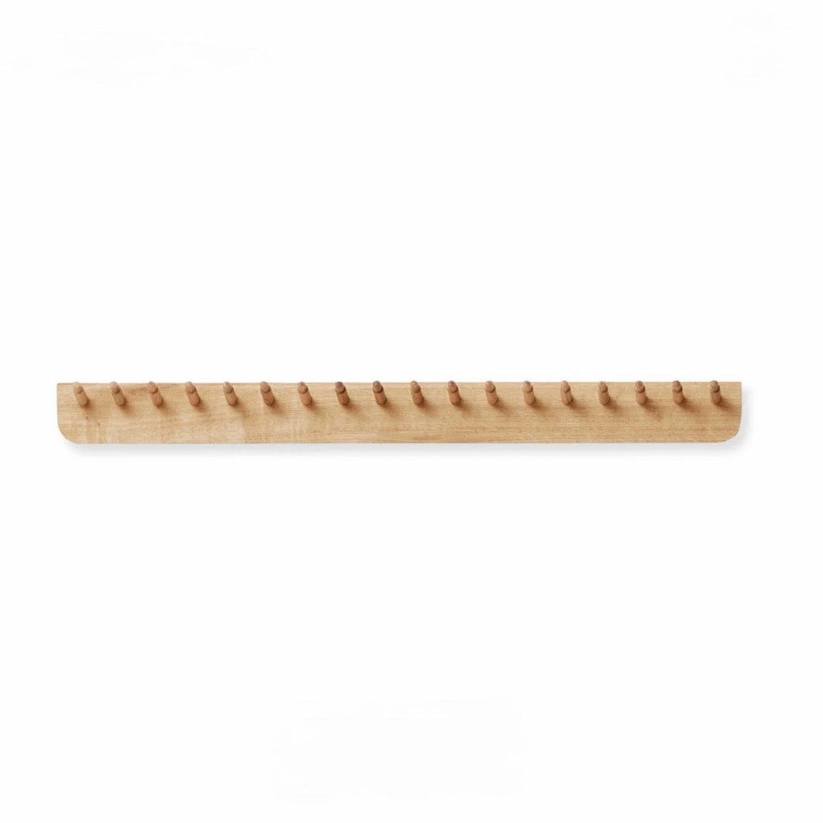 Echo Coat Rack, White Oak, 34.6"W x2.8"D x 3.1"H
