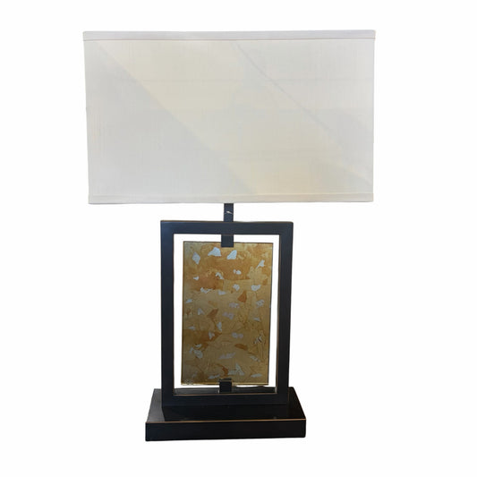 Modern Rectangular Table Lamp, 27.75"H