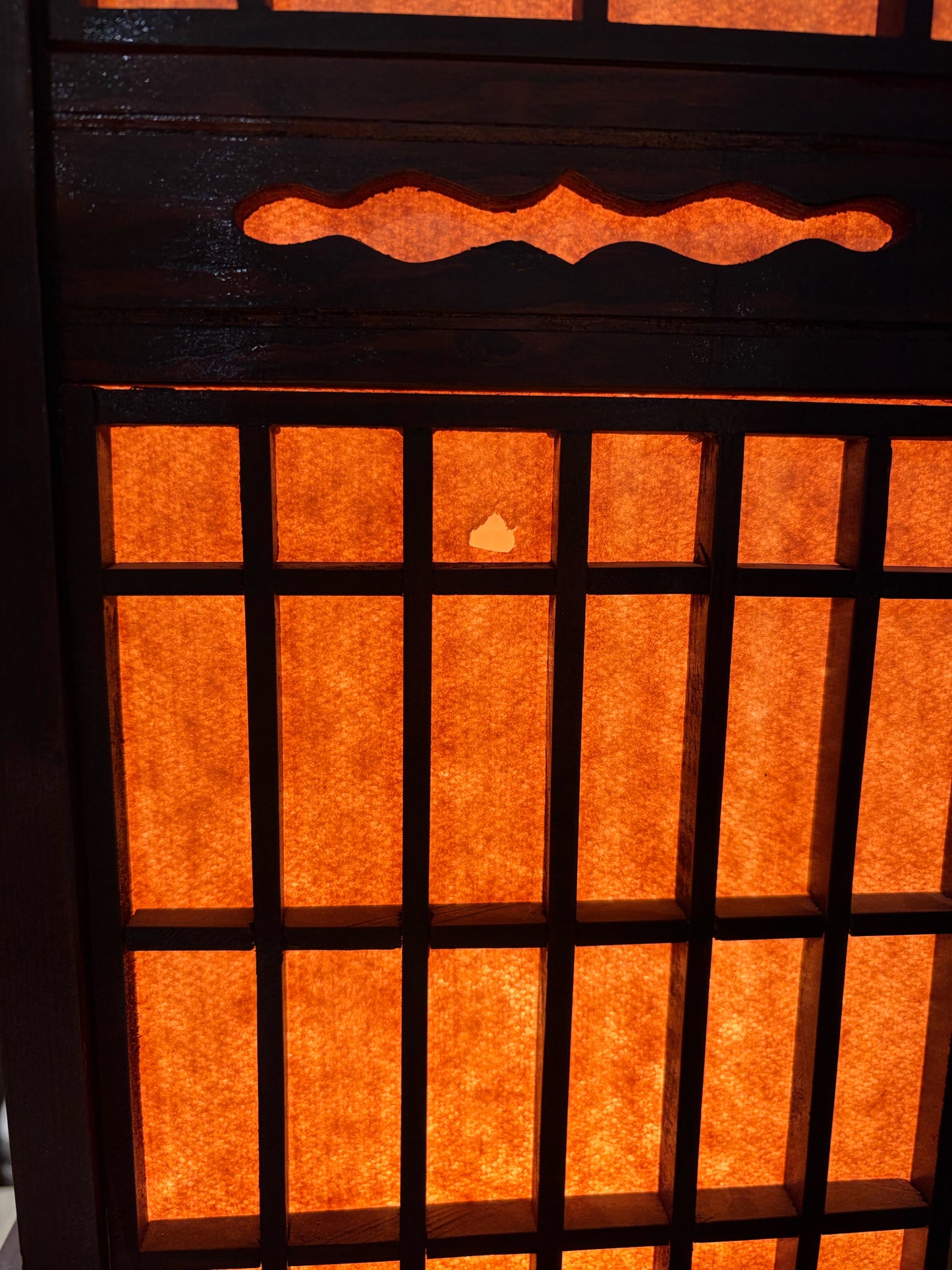 Traditional Japanese Tall Shoji Floor Lamp, 14"W x 14"D x 33"H