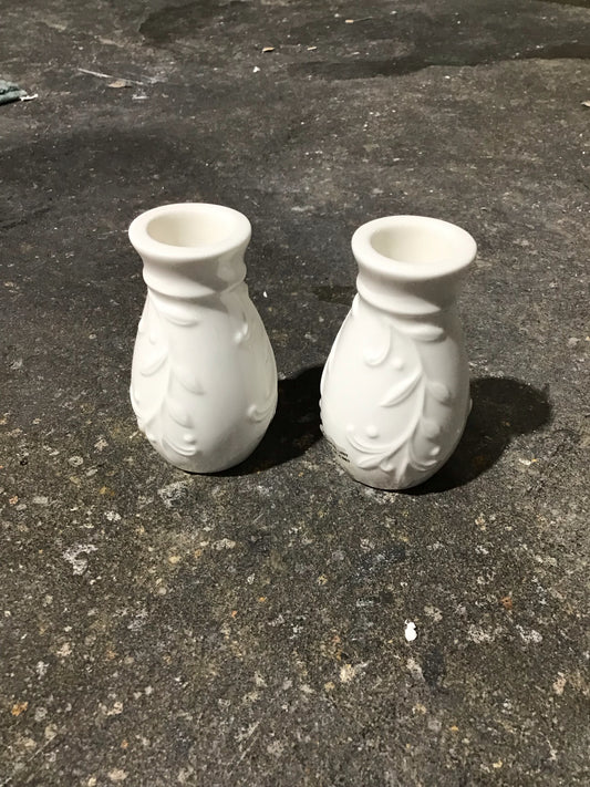 Lenox Opal Innocence Candlestick Pair 3" H x 2" W