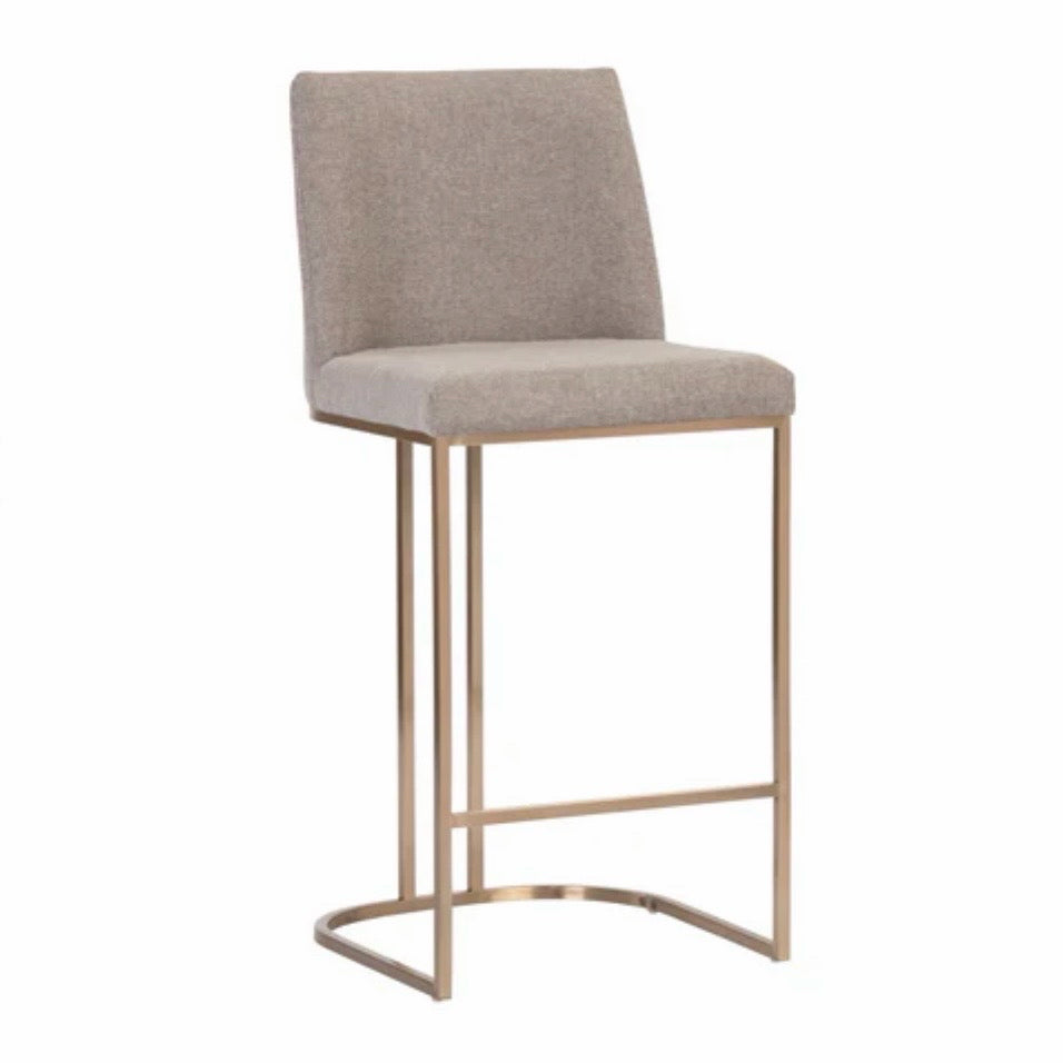 Rayla Counter Stool - Belfast Oyster Shell, 17"W x 18.5"D x 37.5"H