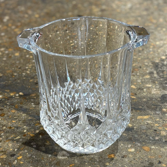 Crystal Ice Bucket 8" H x 8.25" W
