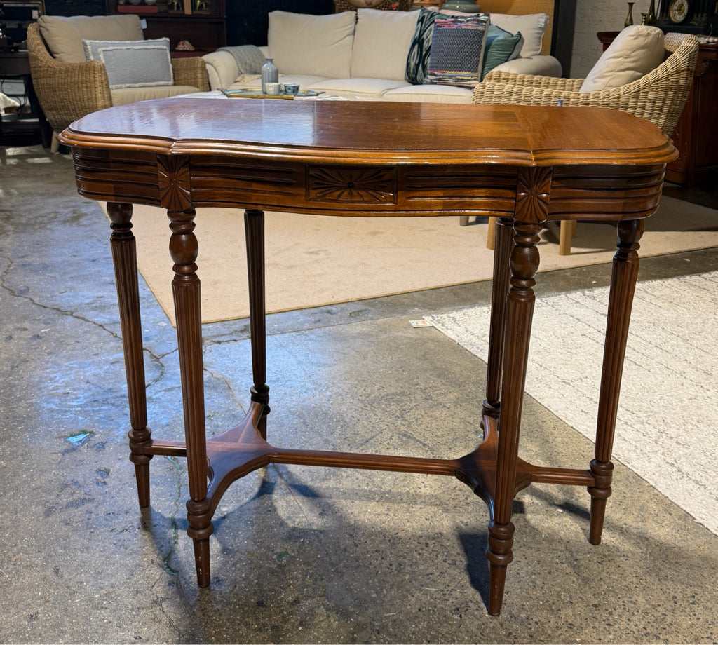 Antique (c.1900)  library/console table, walnut, 36"W x 20"D x 30"H