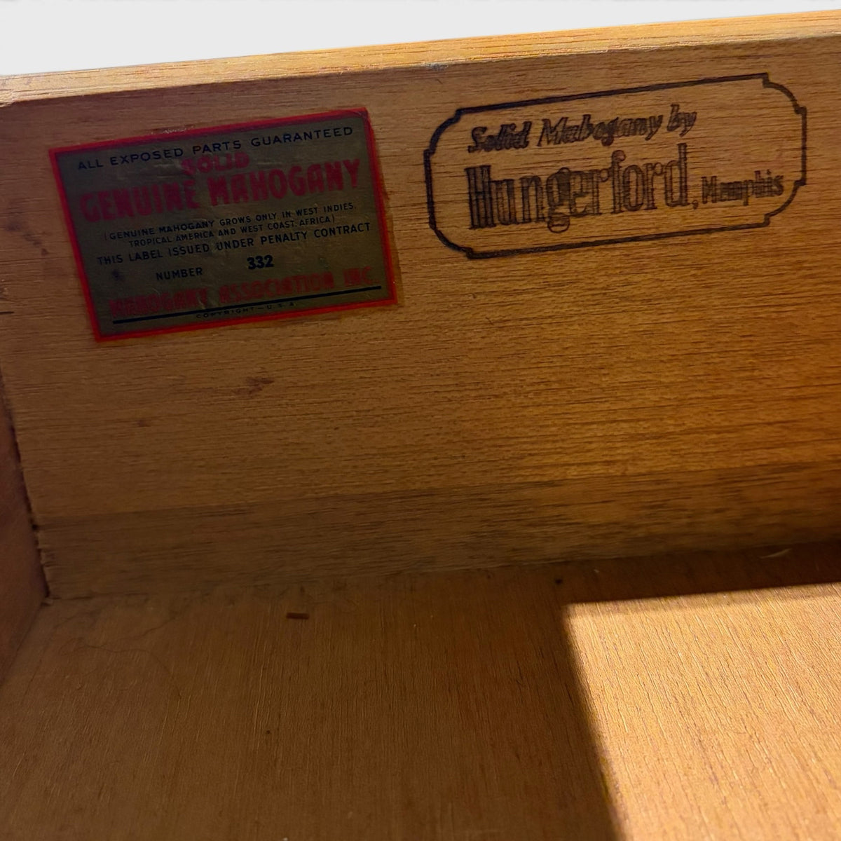 VTG Hungerford Solid Mahogany 8 Drawer Dresser, 54"W x 20"D x 35.5"H