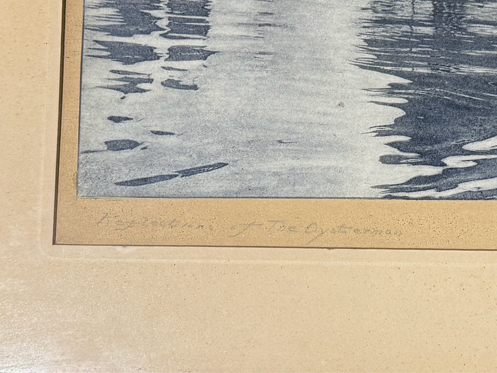 ATQ 'Reflections of the Oystermen', John Moll, 20.5"W x 17.5"H
