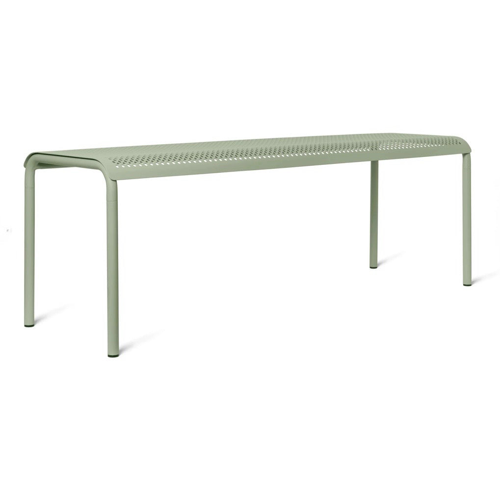 Ferm Living Dapple Outdoor Bench, Tea Green, 51.2"W x 15.7 "D x 17.7
