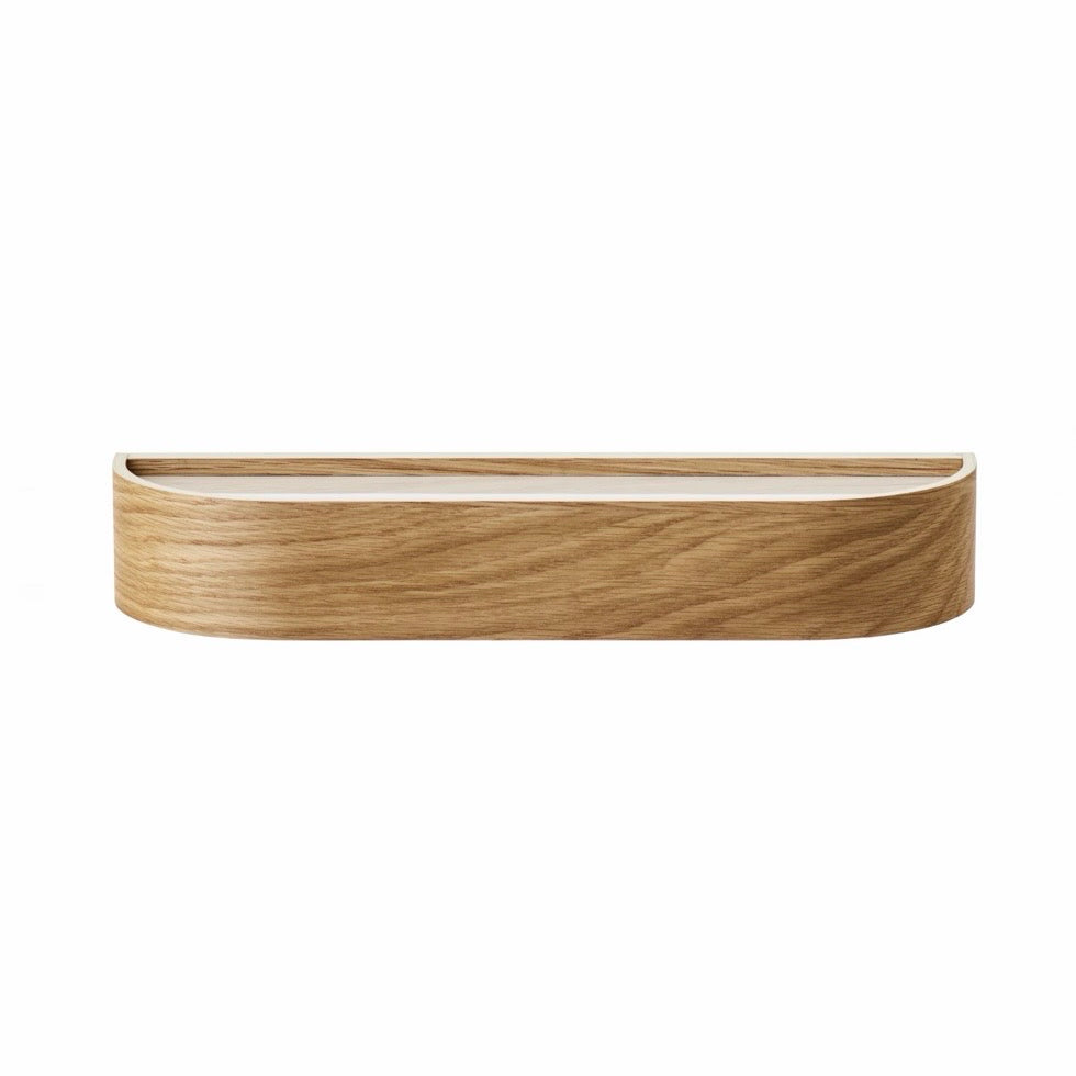 Epoch Shelf, Natural Oak / Fog, 19.7"W x 5.1"D x 2.2"H