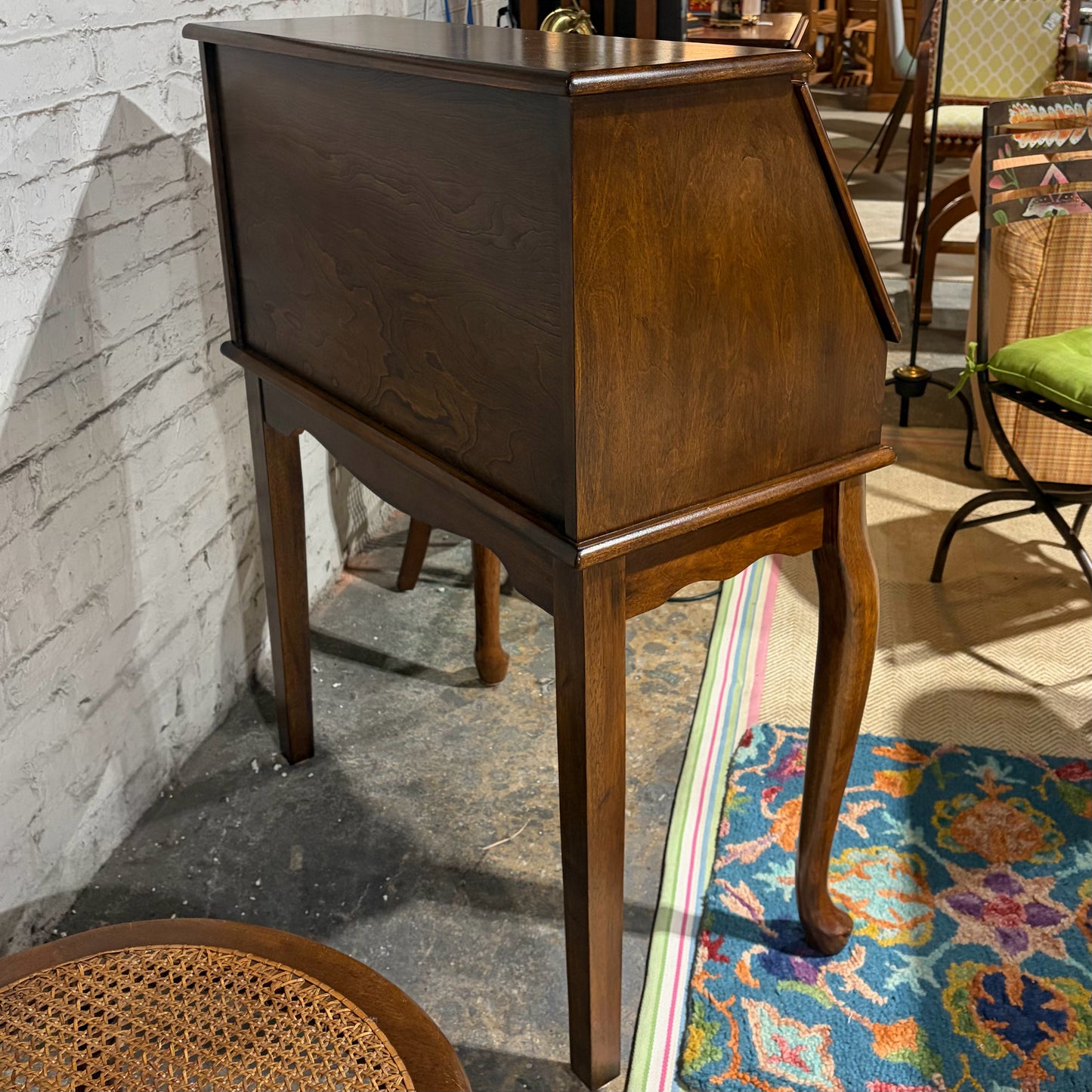 Ashley Furniture Cherry Secretary, 32.5"W x 17"D x 42"H