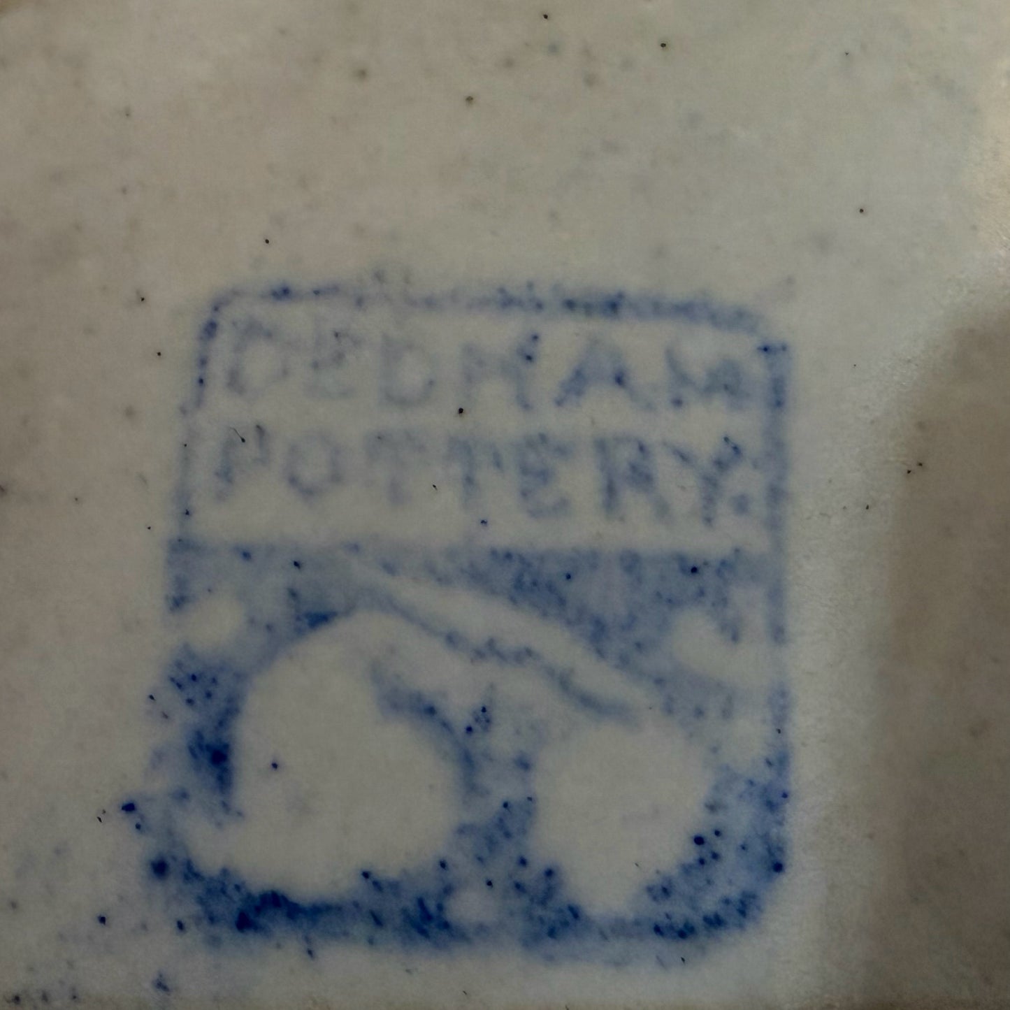 Vintage Dedham Pottery Azalea Plate, 8.5"Dia x 1"D