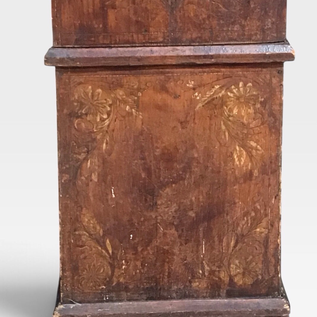 ATQ English/Scottish Longcase clock, c. 1820, decorative only, 17"W x 8"D 88"H