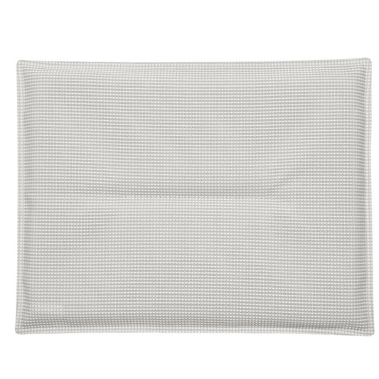 Pair of  Bistro Outdoor Chair Cushion, Clay Grey Stereo Fabric, 15"L x 11"W