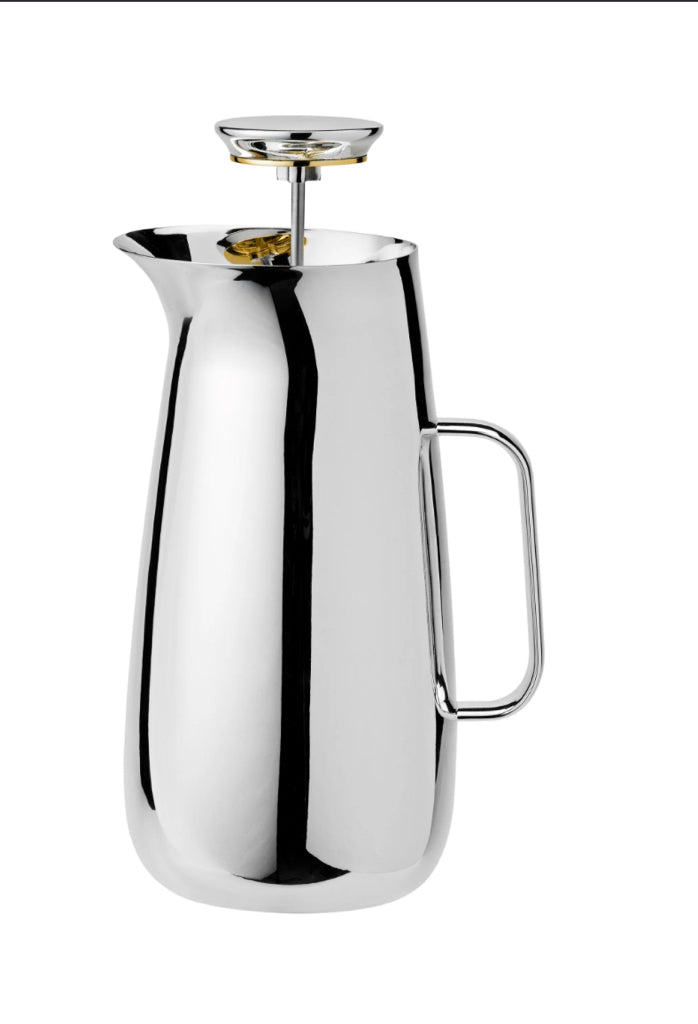 NIB Norman Foster French Press, chrome
