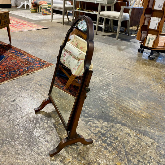 Antique Dressing Mirror, Walnut, 18.75"W x 10.75"D x 29.75"H