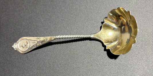 Albert Coles Medallion Coin Silver Ladle 5" L x 2" W
