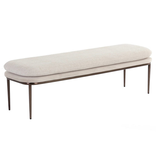 Sunpan Koffi Bench/Ottoman, 59"W x 18.25"D x 17.75"H