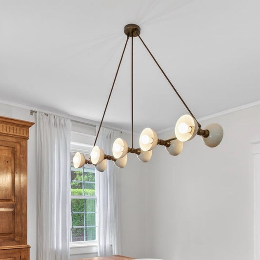 Trapeze Style Light Fixture 60"W x 14"D x 41" Drop/Height
