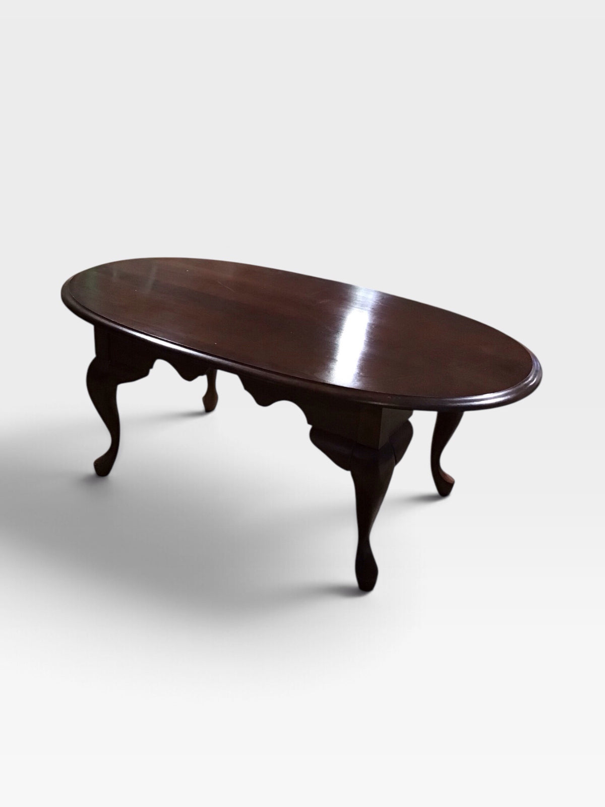 Traditional Queen Anne  Coffee Table 48"W x 24"D x 18"H