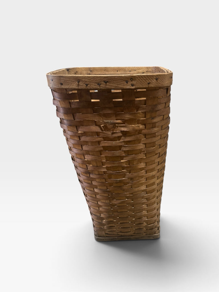 ATQ handwoven wood splint basket
