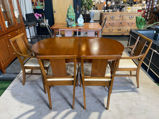 MCM National of Mt. Airy Dining Table W/6 Chairs, 60"W x 42.5" D x 29.5" H