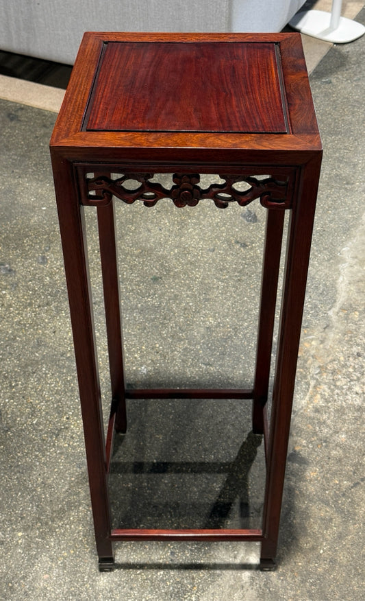 VTG Rosewood plant stand, 12.5"W x 12.5"D x 36.5"H