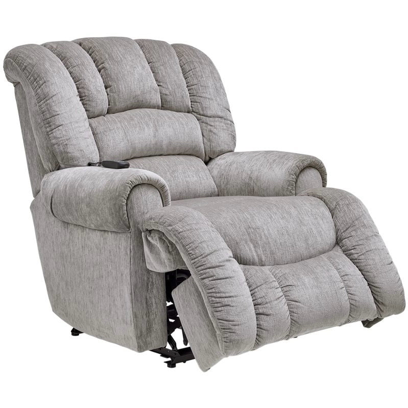 Motion Ease King Comfort Power Recliner, Light Grey, 45" W x 47" D x 48" H