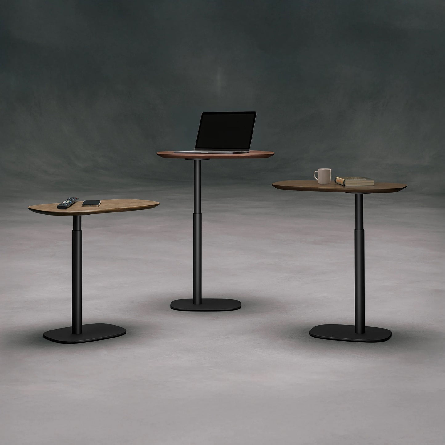 BDI Serif Lift Laptop Desk, Chocolate Stained Walnut, 21.75" W x 13" D x 30.3" H