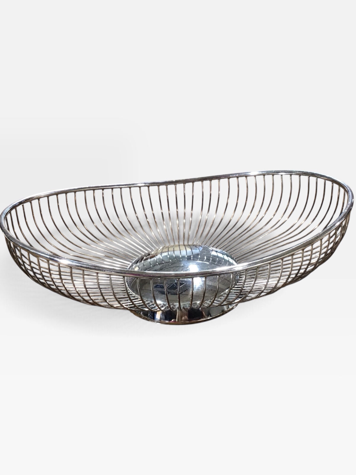 VTG Silver Plated Bread Basket, 12"L x 8"W x 4"H