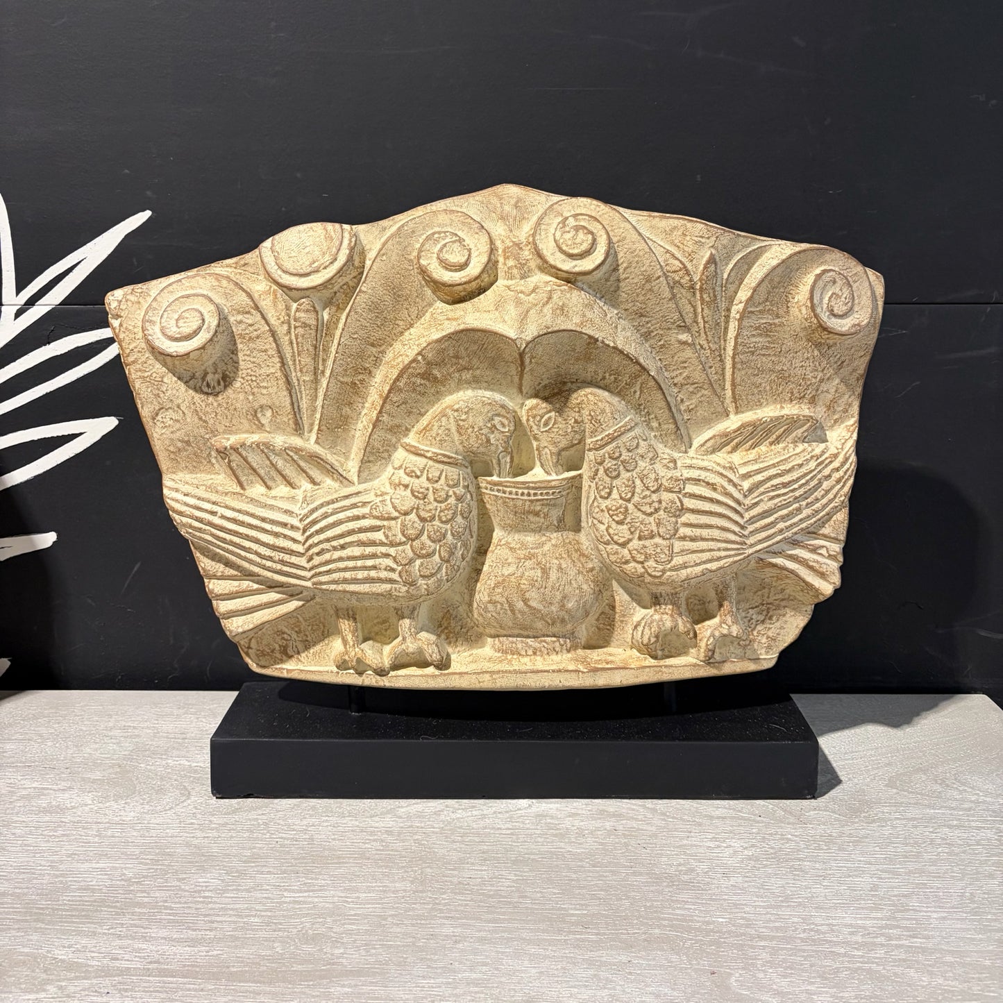 Fragment Relief of Birds and Urn, 21.5"W x 4"D x 15"H