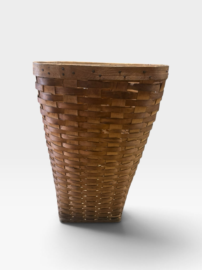 ATQ handwoven wood splint basket