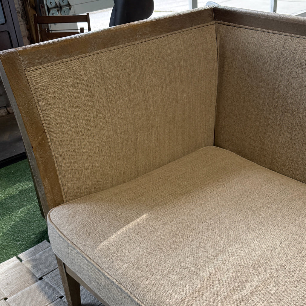 Four Hands Modern Transitional settee, 51"W x 31"D x 33"H