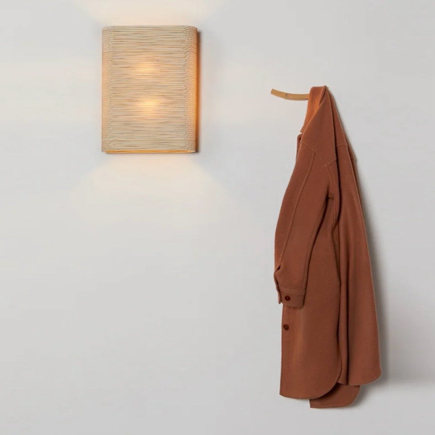 Scraplights Skew Wall Sconce, Blonde, 13"W x 3.9"D x 16.9"H