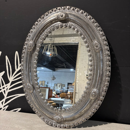VTG Embossed Metal Mirror, 20.5"W x 26.25"H x 2"D