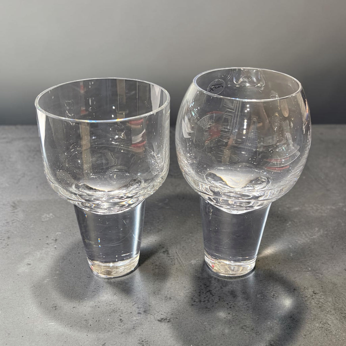 Gravity Mixed Pair Coctail Glasses, 4.5"H