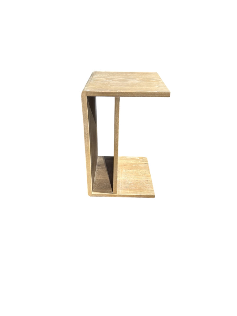 Hiroki Accent Table White Oak, 12.5" W x 14" D x 20" H