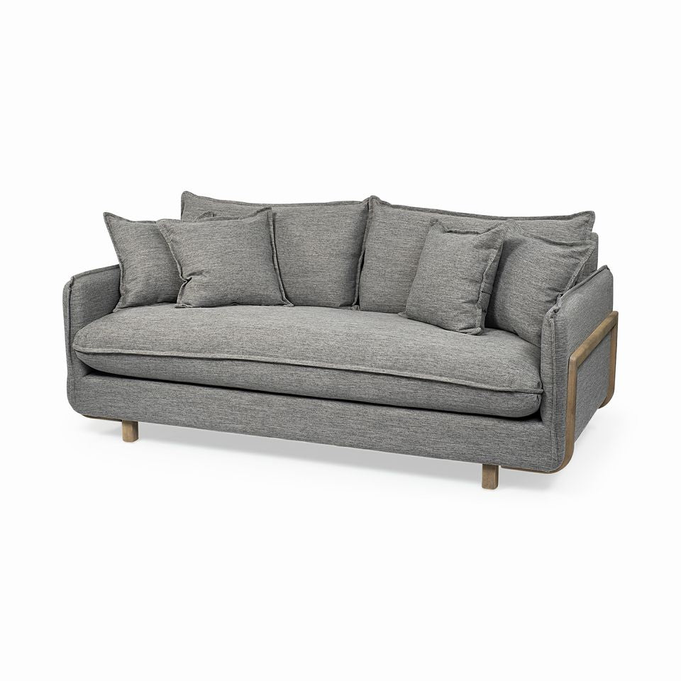 Roy Castlerock 3 seater sofa, gray, 83.9"L x 40.9"W x 32.9"H