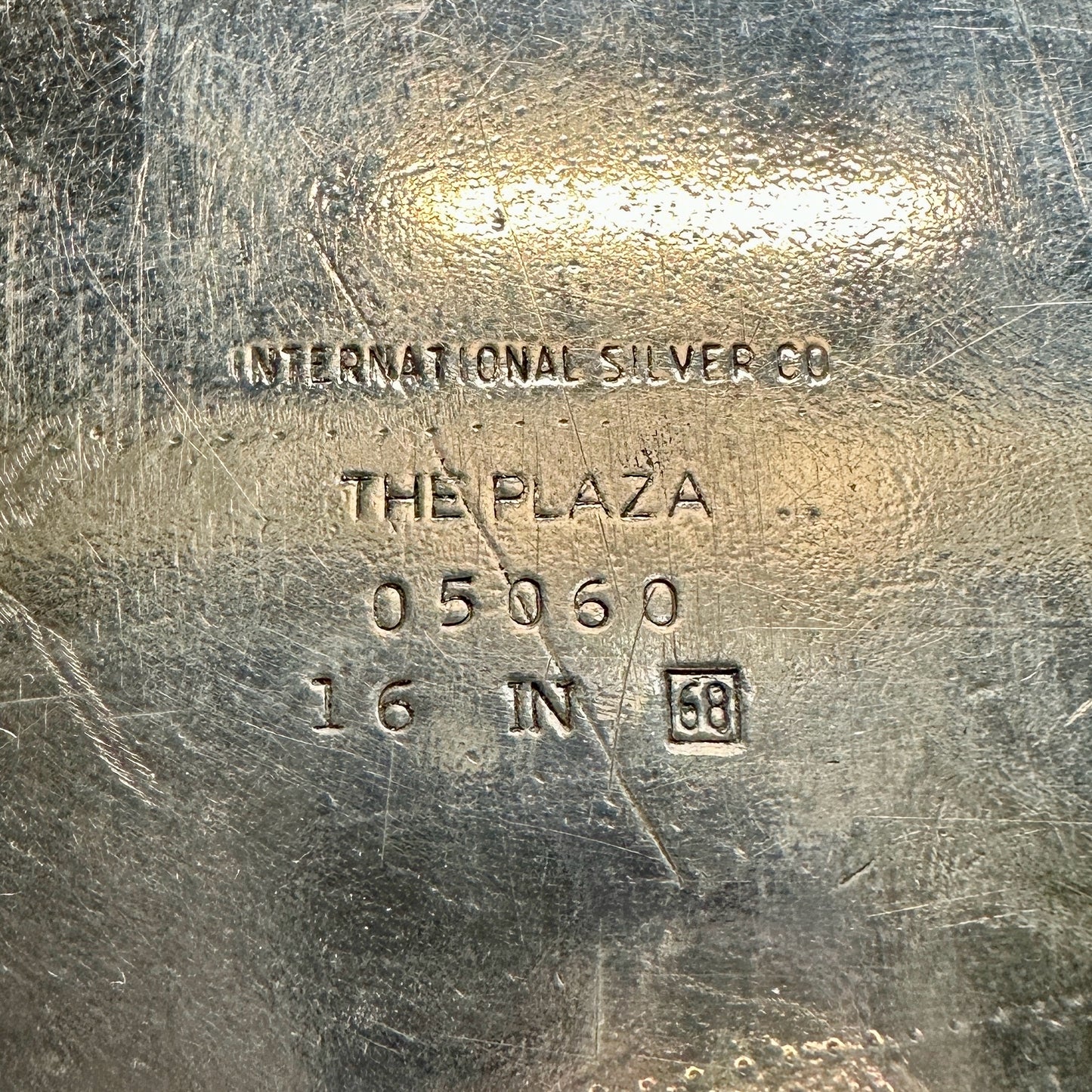 Vintage Silverplate Tray, The Plaza Hotel (NYC), 16.25" L x 11.75" W