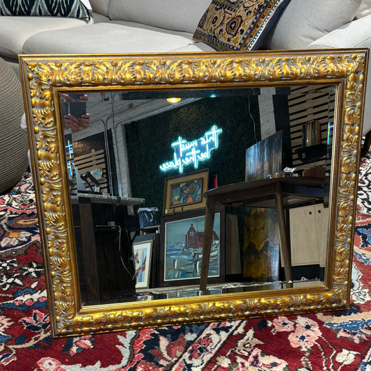 Gold Framed Mirror 28.25" L x 34.25" W x 2" D