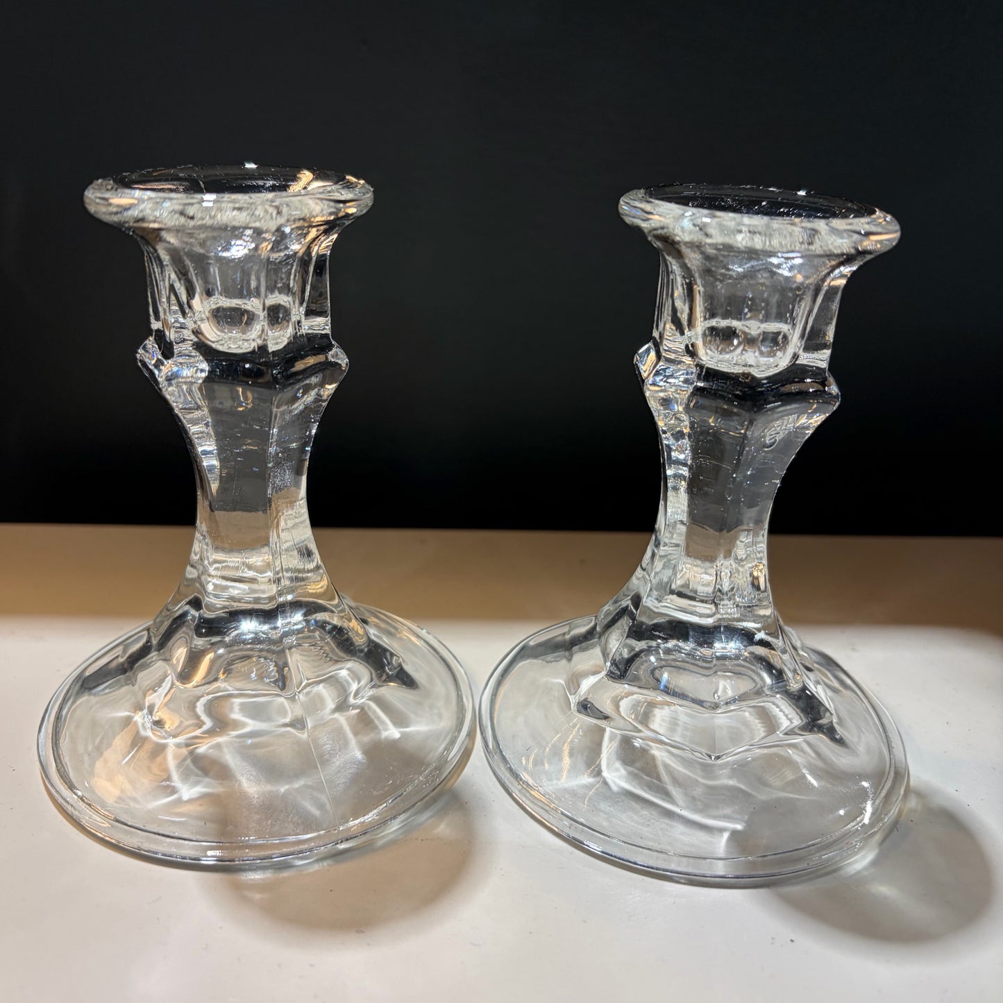 SET 2 Glass, 4"H x 3"D