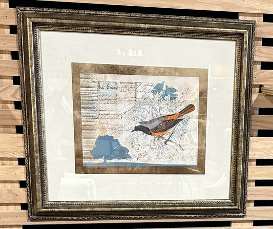 "Bird Brained IV" print, 19.75"H x 23"W x 2"D