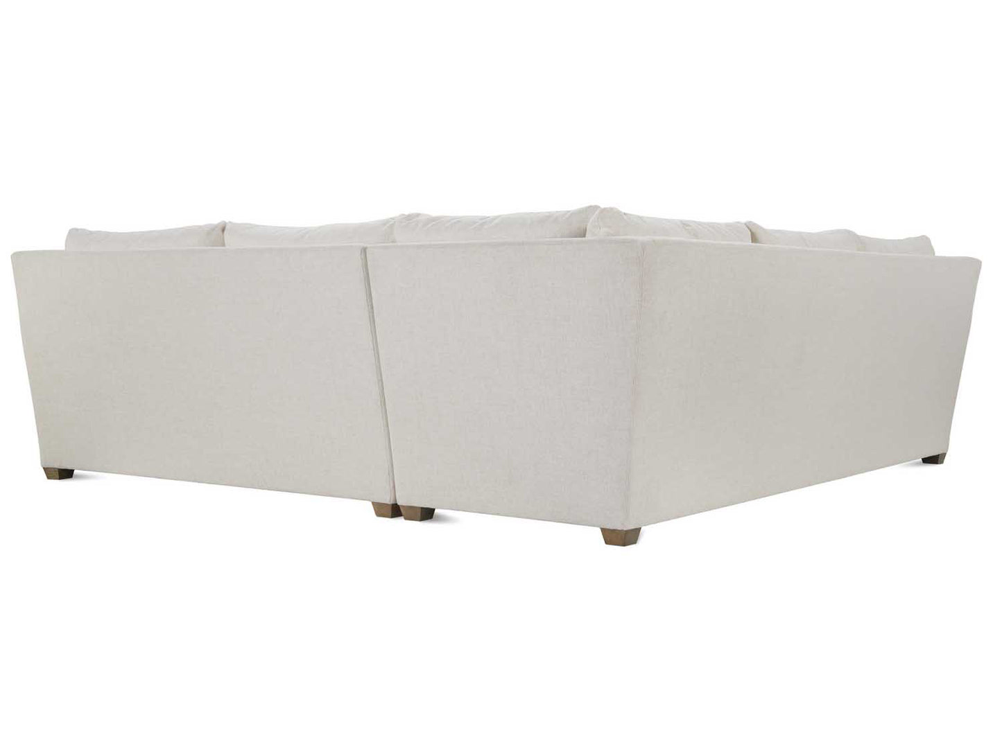 Rowe Lilah Upholstered Sectional Sofa, Cream, 112" W x 45" D x 45" H
